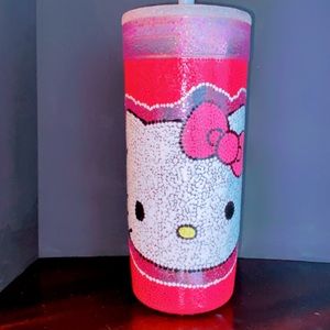 Custom Painted Tumbler (Hello Kitty)